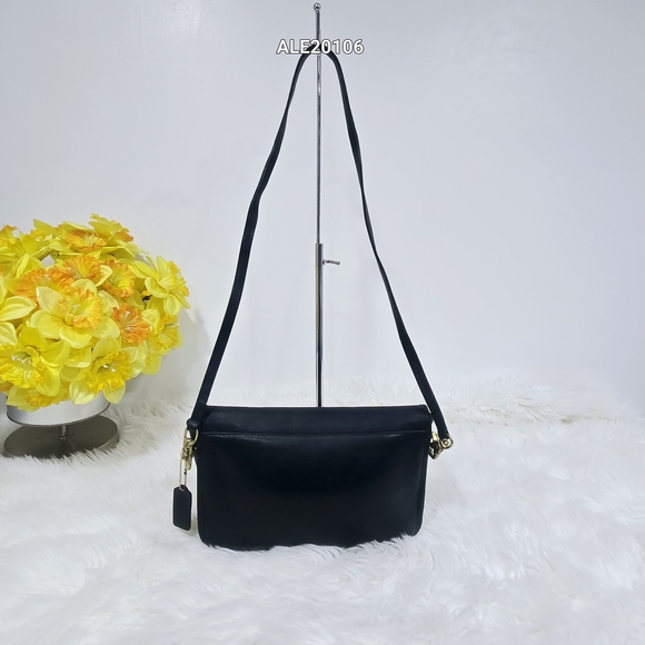 Coach Black Crossbody Bag with Gold Accents - Picture 3 of 14